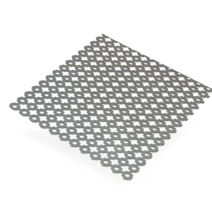Tôle acier brut perforé trèfle 500 x 250 mm épaisseur 1 mm CQFD Authentique