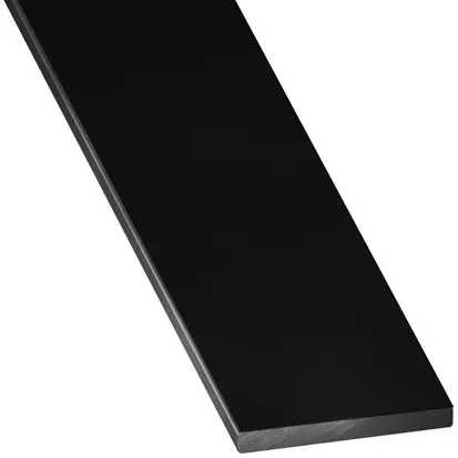 Achetez Aujourd'hui Profilé plat aluminium laqué noir 20 x 2 mm 2,50 m CQFD