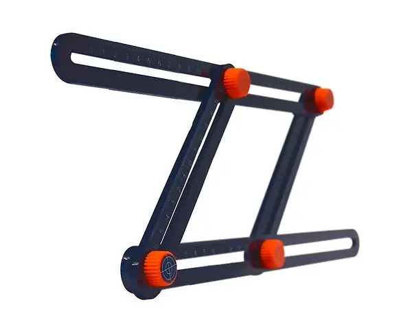 Copieur d‘angles à règles coulissantes - Plastique - 25cm SMARTOOL Authentique