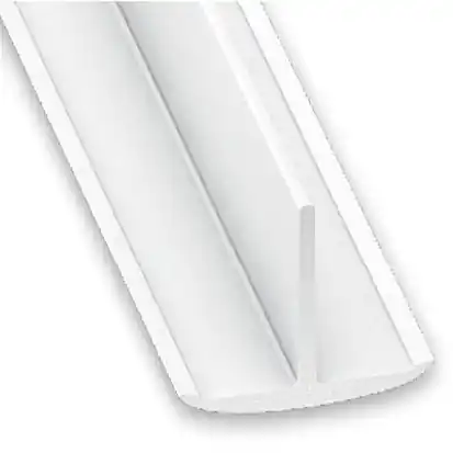 Super Prix Profilé en T PVC blanc 25 x 18 mm 1 m CQFD
