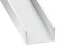Usine Directe Nez de cloison PVC blanc 20 x 54 x 20 mm 2,60 m CQFD