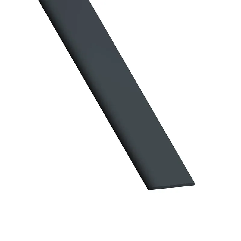 Nouveauté Profilé plat PVC anthracite 50 x 2 mm 2,60 m CQFD