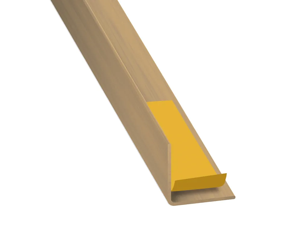 Dernier Modèle Cornière égale adhésive PVC chêne 20 x 20 mm 2,50 m CQFD