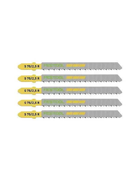 Dernière Chance Set de 5 lames de scie sauteuse WOOD FINE CUT FESTOOL 204259 (75 mm)