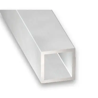 Tube carré aluminium brut 10 x 10 x 1 mm 1 m CQFD Prix Promo