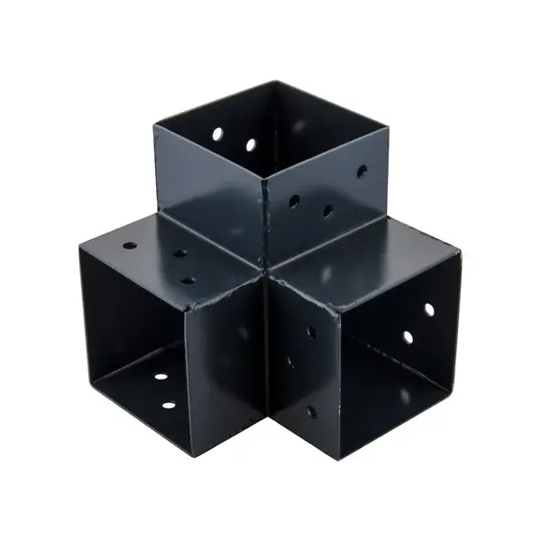 Connecteur 3D poteau 9x9cm - RAL 7016 - H.15xL.15xP.15cm SUKI Nouveauté