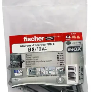 4 GOUJ FBNII - 16-16x120 FISCHER Authentique