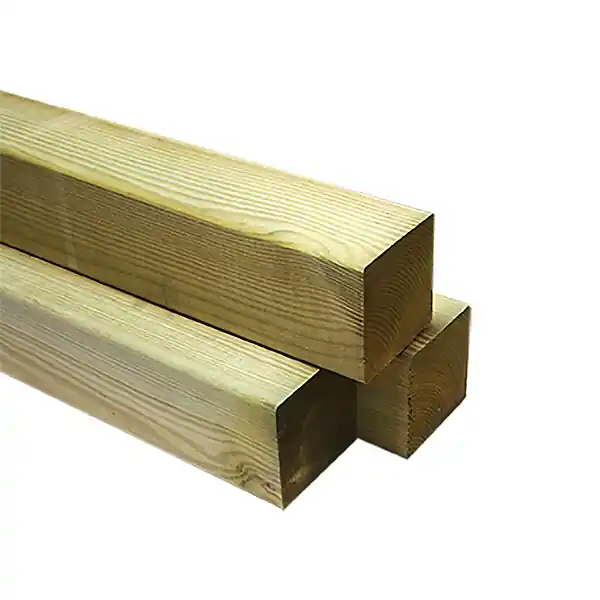 Poteau carré en Pin CL4 - Vert - 90x90mm - H.1.80m DEBARGE Populaire