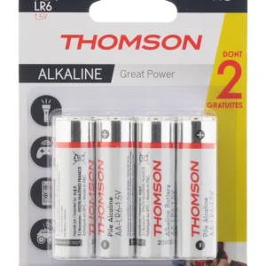 Piles alcalines LR06 (AA) par 8 - THOMSON Promotion Saisonnière