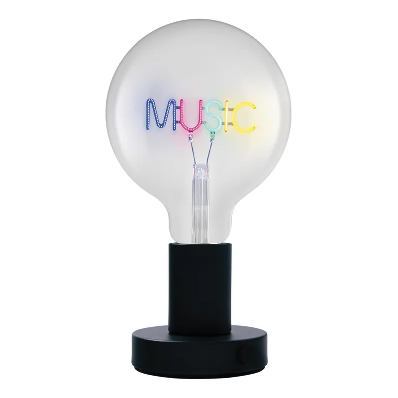 Lampe à poser avec ampoule à message néon E27 Music 1,2W - OSRAM Meilleur Choix