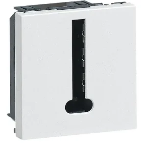 Prise téléphonique Mosaic 8 contacts - Blanc - 2 modules LEGRAND Haute Qualité