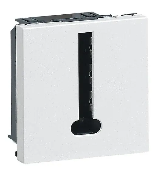 Prise téléphonique Mosaic 8 contacts - Blanc - 2 modules LEGRAND Haute Qualité