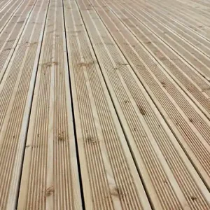 Lame de terrasse Douglas - Naturel - L.240xl.14,5xEp.2,7cm SOLID Produit De Marque