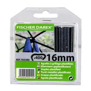 Agrafes à grillage grises 16mm x400 FISCHER DAREX Prix Choc
