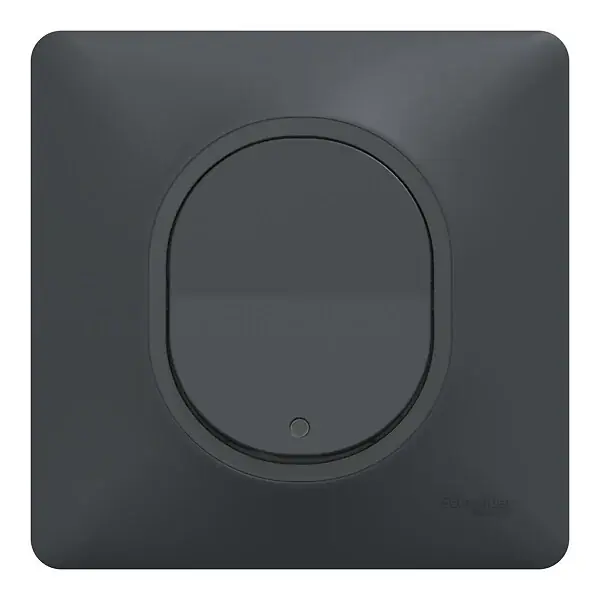 Nouvelle Collection Ovalis Monobloc Interrupteur va et vient 10AX lumineux Anthracite SCHNEIDER ELECTRIC