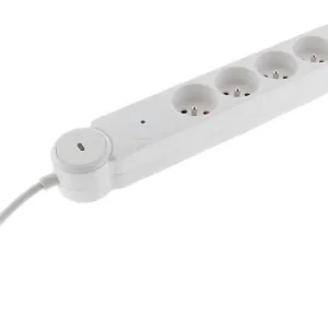 Bloc multiprise parafoudre IOTA - Blanc - 5 prises 16A ZENITECH Petit Prix