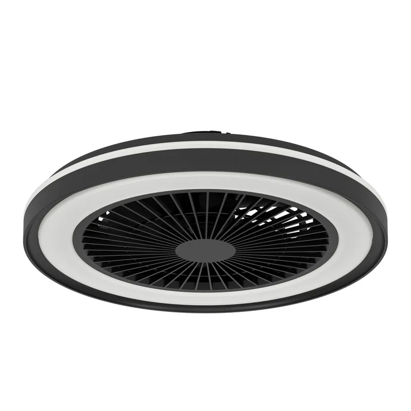 Ventilateur de plafond silencieux LED multicolore + télécommande Noir Ø51cm - Sint André EGLO Achat Immédiat