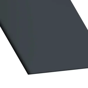 Profilé plat PVC anthracite 100 x 2 mm 2,60 m CQFD Certifié