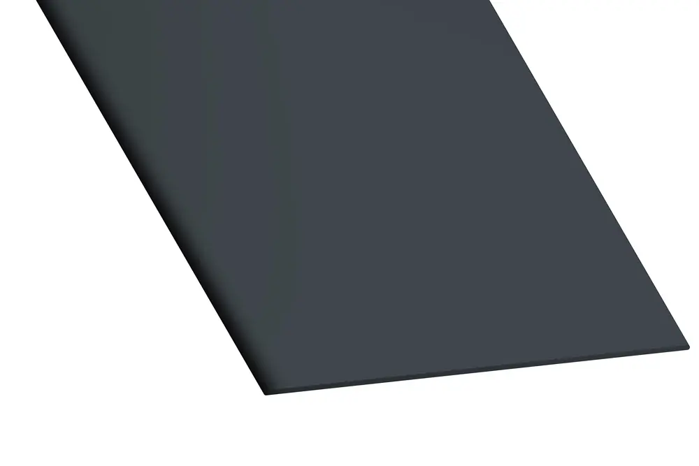 Profilé plat PVC anthracite 100 x 2 mm 2,60 m CQFD Certifié
