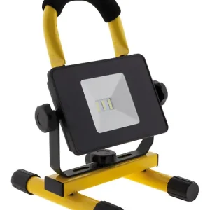Projecteur LED rechargeable de chantier 10W - jaune - Zenitech Remise