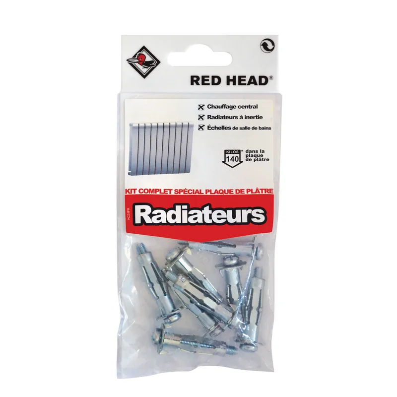 Nouvelle Collection Chevilles Superklix 5 x 35 mm avec vis 5 x 40 mm par 8 RED HEAD