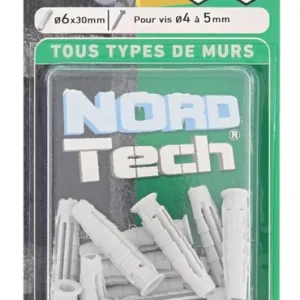 Chevilles Nortech 6 x 30 mm par 20 RED HEAD Quantité Limitée
