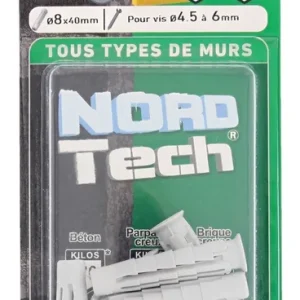 Vente Flash Chevilles Nortech 8 x 40 mm par 10 RED HEAD