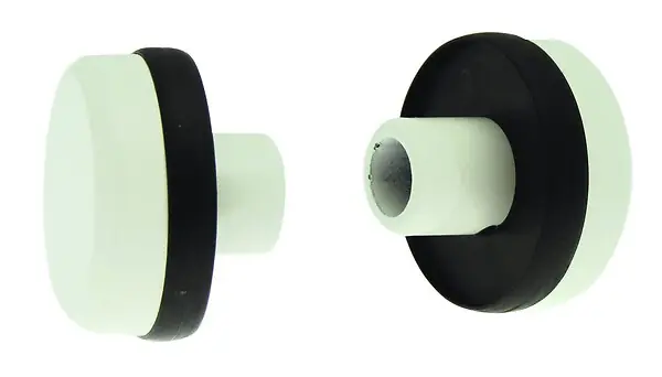 Jeu de 2 embouts pour poignée DIVA I II IV finition laqué blanc RAL9010 - LA CROISEE DS - DS6877-036 Bon Marché