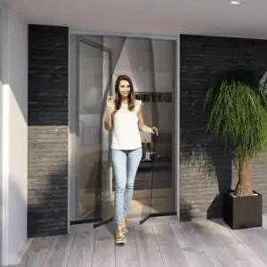Rideau de porte télescopique en aluminium 120 x 250 cm WINDHAGER Certifié