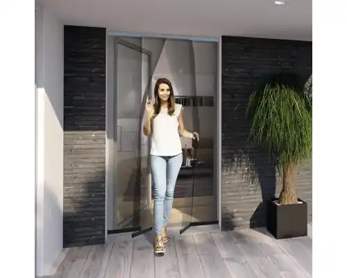 Rideau de porte télescopique en aluminium 120 x 250 cm WINDHAGER Certifié