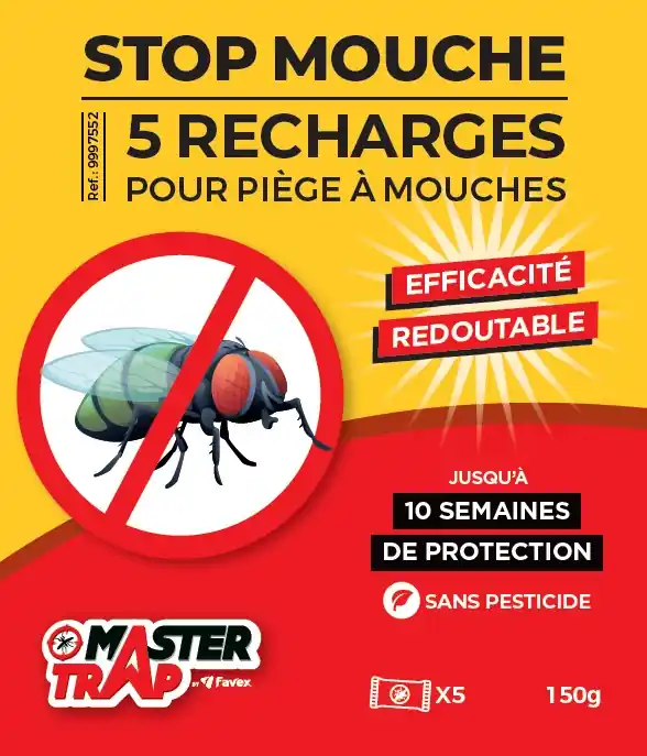 Commander Vite Recharges piège à mouches par 5 MASTER TRAP