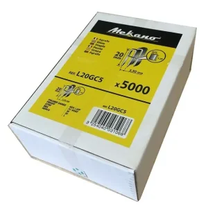 Lot 5000 agrafes type L - 20mm - Fil 1.25mm FISCHER DAREX Populaire