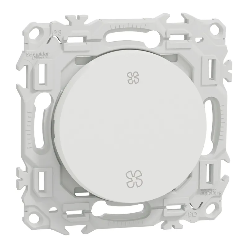 Expédition Rapide Interrupteur ou poussoir VMC 2 vitesses Odace 2025 blanc - SCHNEIDER ELECTRIC