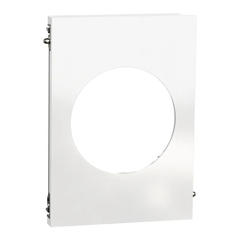 Paiement Sécurisé Plaque de finition centrale 1 poste Odace 2025 Architecte blanc émaillé - SCHNEIDER ELECTRIC