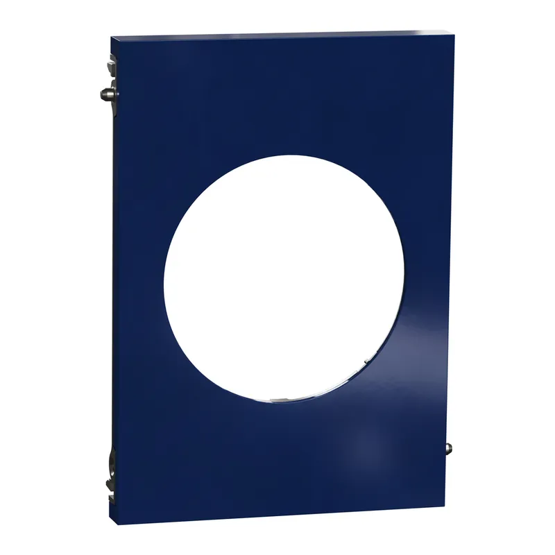 Prix Bas Plaque de finition centrale 1 poste Odace 2025 Architecte bleu émaillé - SCHNEIDER ELECTRIC