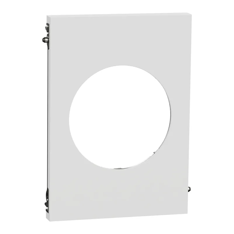 Plaque de finition centrale 1 poste Odace 2025 Architecte effet céramique blanc - SCHNEIDER ELECTRIC Commander Vite