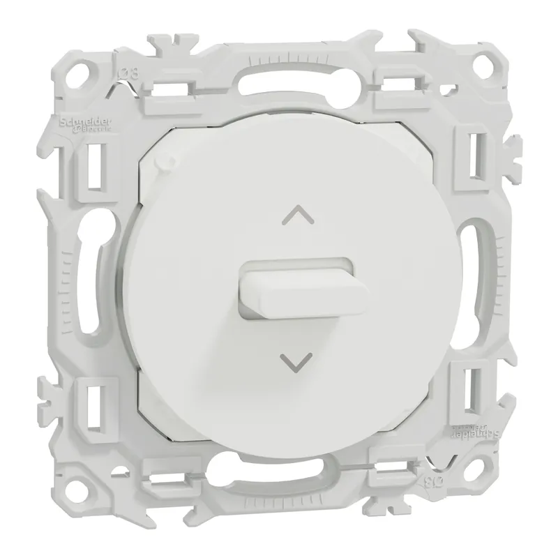 Interrupteur ou poussoir volet roulant 3 positions à levier Odace 2025 blanc - SCHNEIDER ELECTRIC Nouvelle Collection