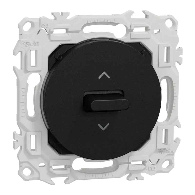 Must-Have Interrupteur ou poussoir volet roulant 3 positions à levier Odace 2025 noir - SCHNEIDER ELECTRIC