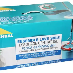 Top Vente Ensemble lave-sols centrifuge - Serpillière microfibre ROZENBAL