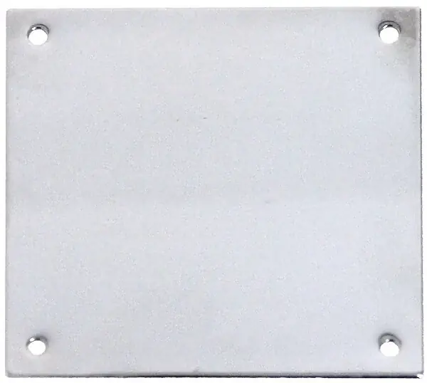 Prix Promo Plaque de propreté 90x65mm chromée poli - HERACLES - 251803