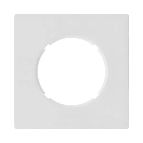 FONTINI Bouton poussoir blanc glossy DOM avec plaque simple blanc Marque