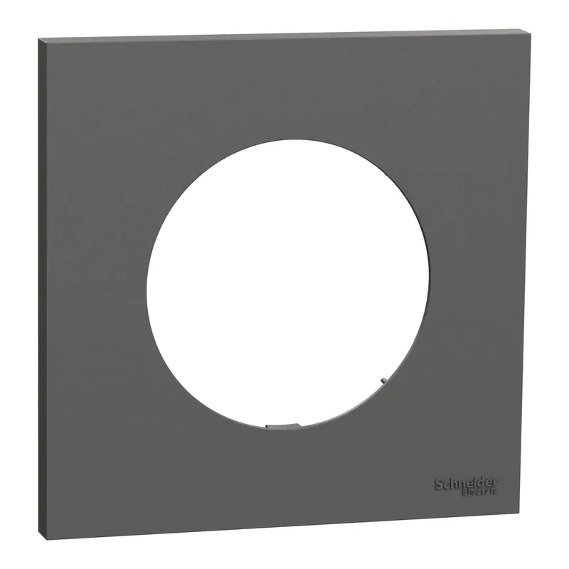Plaque de finition 1 poste Odace 2025 gris basalte - SCHNEIDER ELECTRIC Offre Spéciale