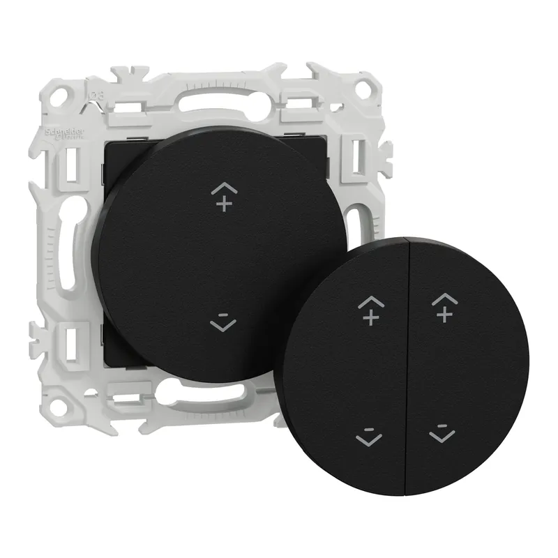 Pas Cher Interrupteur centralisé sans fils connecté 2 ou 4 boutons Wiser Odace 2025 noir - SCHNEIDER ELECTRIC