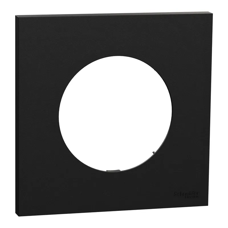 Soldes Plaque de finition 1 poste Odace 2025 noir onyx - SCHNEIDER ELECTRIC