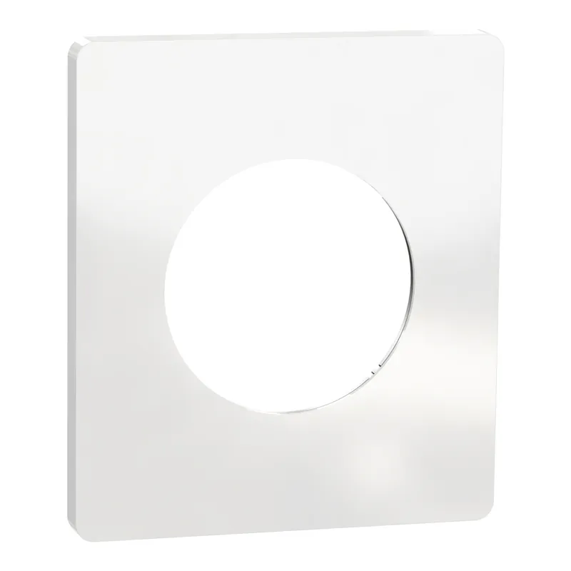 Plaque de finition 1 poste Odace 2025 Architecte blanc émaillé - SCHNEIDER ELECTRIC Quantité Limitée