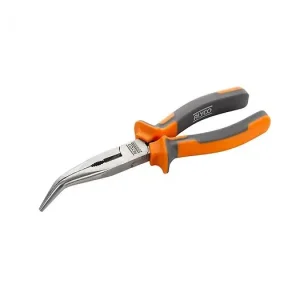 Petit Prix Pince À Mâchoires Semi-Rondes Incurvées Avec Tranchant 200 Mm Alyco Orange Alyco 170536