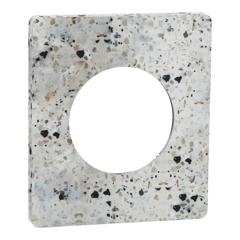 Commande En Gros Plaque de finition 1 poste Odace 2025 Architecte effet terrazzo - SCHNEIDER ELECTRIC
