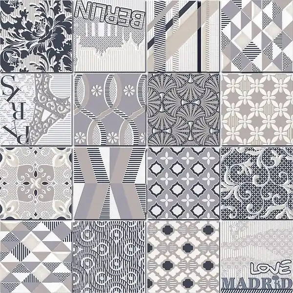 Populaire Plaque de mosaïque Mosaic City - Gris - 32x32cm CERAM INDUSTRIE