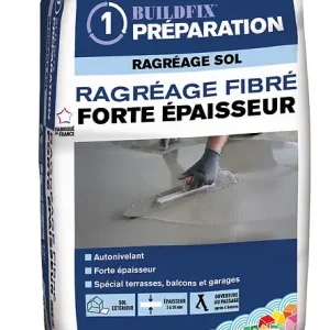 Remise Ragréage fibré forte épaisseur 25kg MAPEI