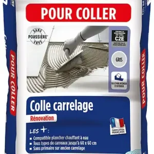 Colle carrelage rénovation - Mortier - Gris - 25 kg MAPEI Achat Immédiat